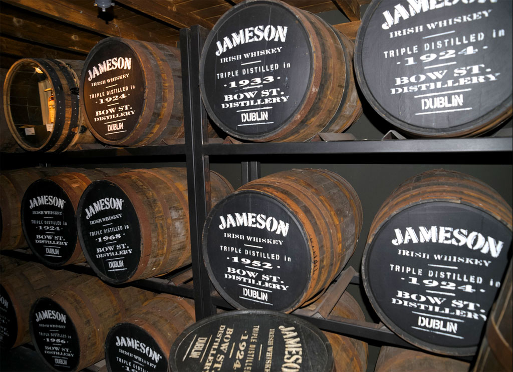 Tonneaux de la distillerie Jameson